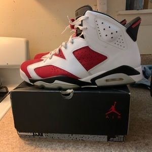 Air Jordan retro 6 carmine size 14